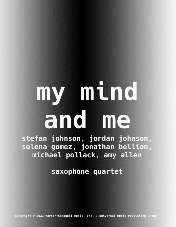 My Mind & Me (arr. Jeff Tincher)