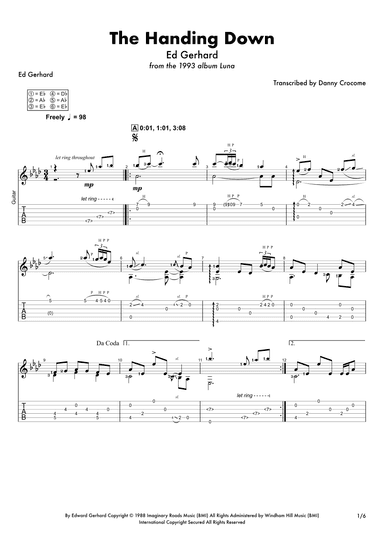 The Handing Down (arr. Danny Crocome)