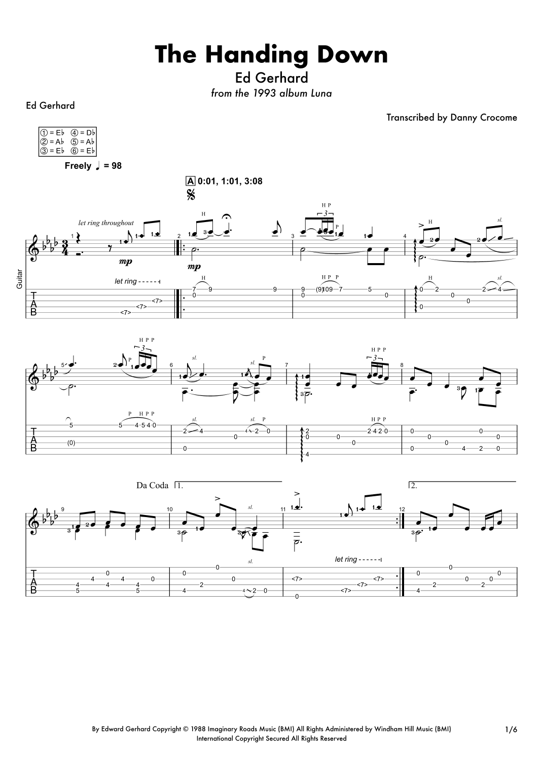 The Handing Down (arr. Danny Crocome)