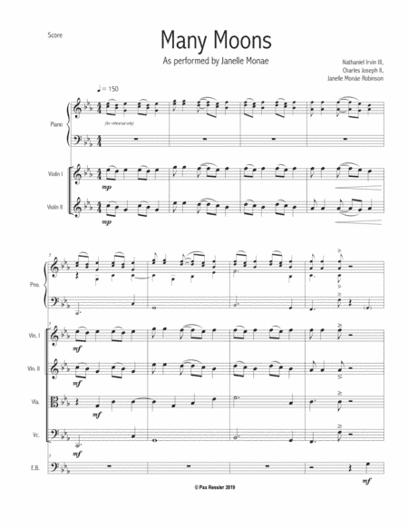 Many Moons (arr. Pax Ressler)