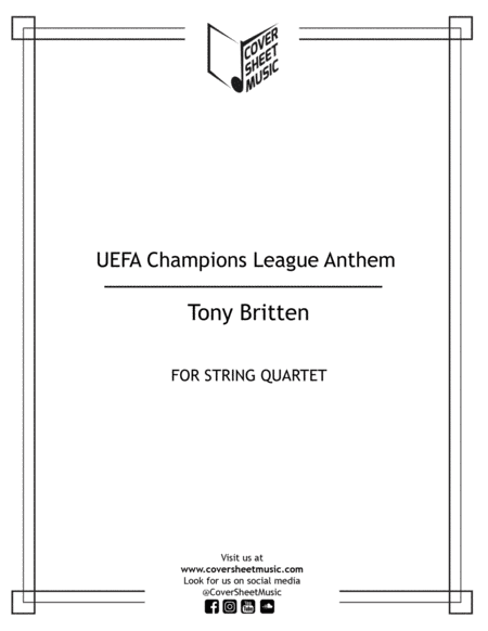 Uefa Champions League Team (arr. Jose Quintana)