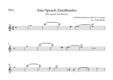 Also Sprach Zarathustra (arr. Fabio Britto)