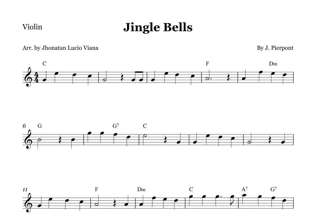 Jingle Bells (arr. Jhonatan Lucio Viana)