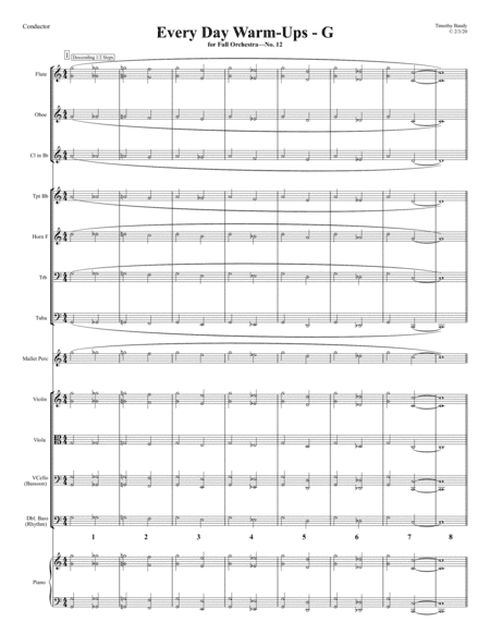 G - Every Day Warm-Ups for Full Orchestra