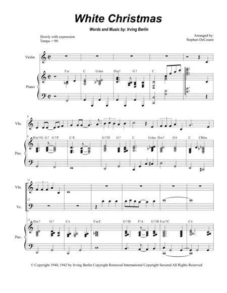 White Christmas (arr. Stephen DeCesare)