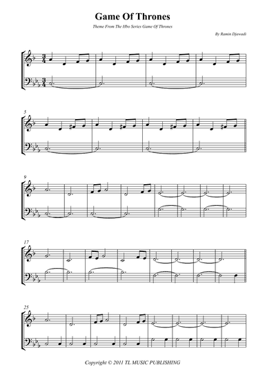 Game Of Thrones (arr. Wesley S. SIlva)
