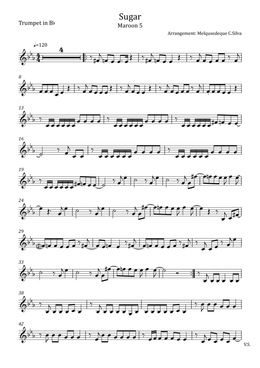 Sugar (arr. Melquisedeque C.Silva)