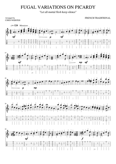 Hymn: Let All Mortal Flesh Keep Silence (Best of Baritone #3) (arr. Chris Webster)
