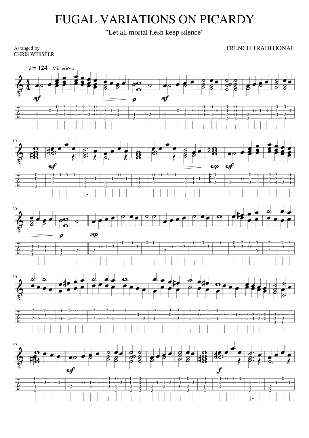 Hymn: Let All Mortal Flesh Keep Silence (Best of Baritone #3) (arr. Chris Webster)