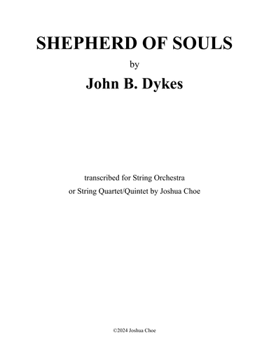 Shepherd of Souls (arr. Joshua Choe)