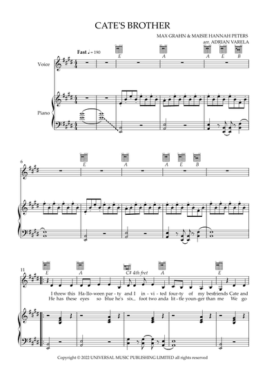 Cate's Brother (arr. Adrian Varela)