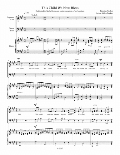 This Child We Now Bless