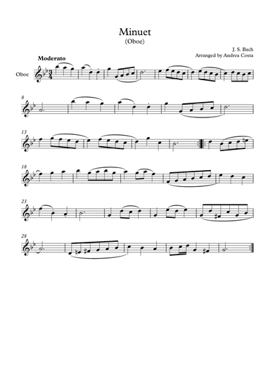 Minuet in G Minor (arr. Andrea Costa)