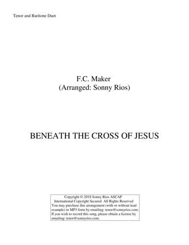 BENEATH THE CROSS OF JESUS (arr. Sonny Rios)