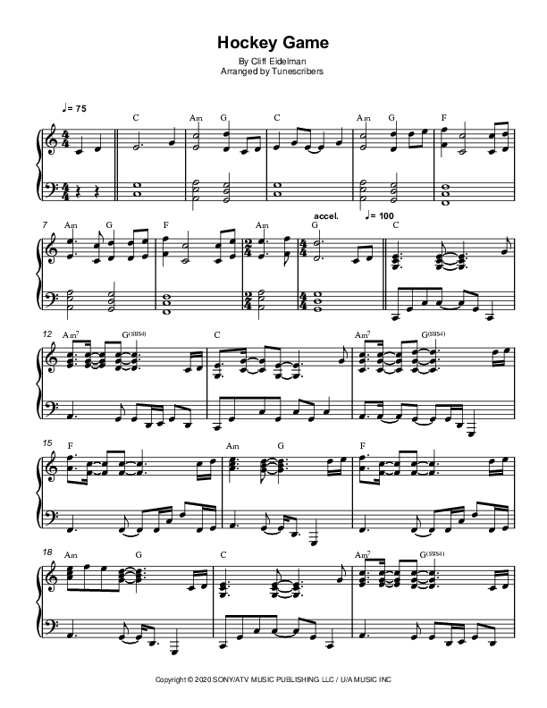 Hockey Game (arr. Tunescribers)
