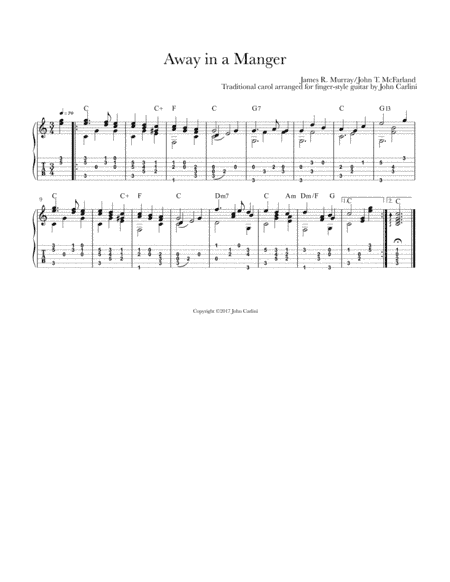 Away in a Manger (arr. John Carlini)