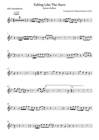 Falling Like The Stars (arr. Melquisedeque C.Silva)