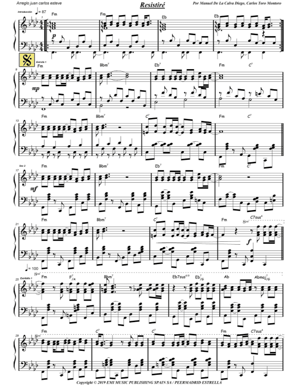 Resistire (arr. juan carlos esteve / Gran Coda)