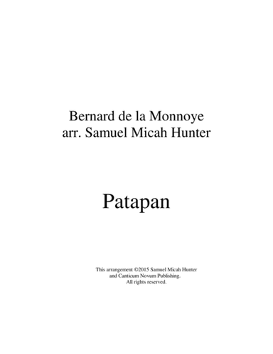 Patapan (arr. Samuel Micah Hunter)