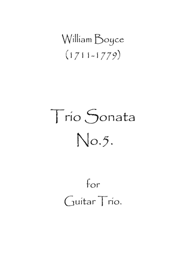 Trio Sonata No.5 (arr. Spence Bundy)
