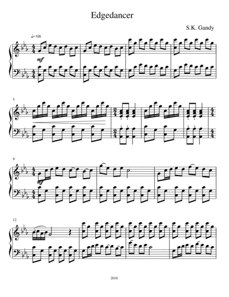 Edgedancer--Piano Piece