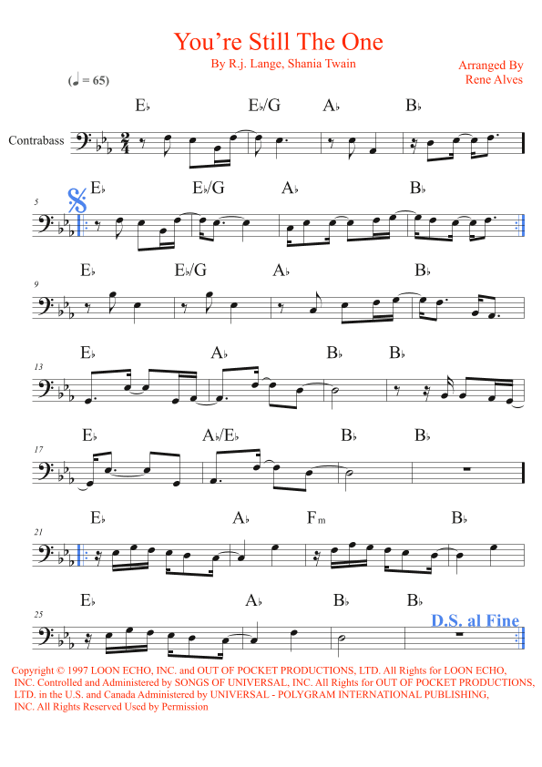 You're Still The One (arr. Rene Alves)
