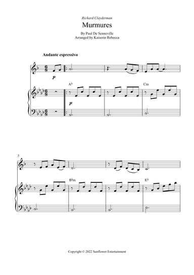 Murmures (arr. Kaiserin Rebecca)