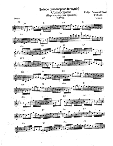 Bach  solfeggio  (arr. Senzerlicht Ludmila)