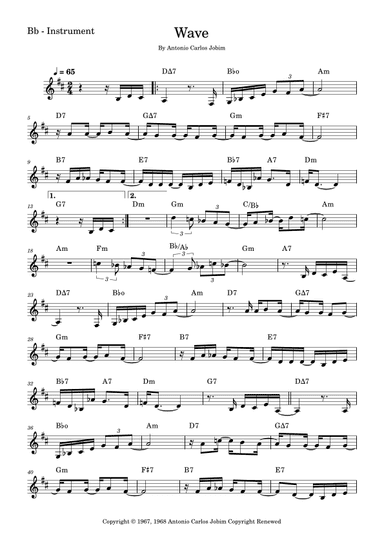 Wave (arr. Fabio Eduardo de Oliveira)