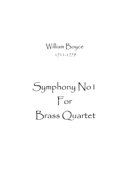 Symphony No1 (arr. Spence Bundy)