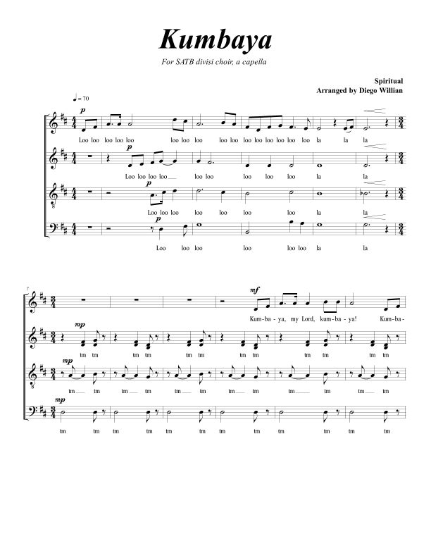 Kumbaya (Diego Willian) (arr. Diego Willian)