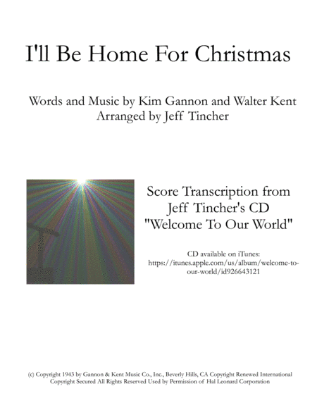 I'll Be Home For Christmas (arr. Jeff Tincher)