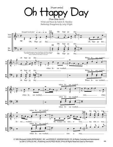 Oh Happy Day (arr. Larry Wright)