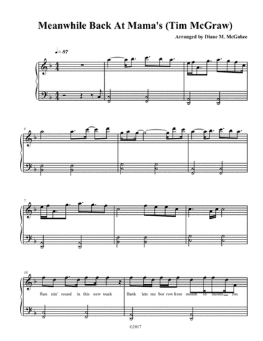 Meanwhile Back At Mama's (arr. Diane M. McGahee)
