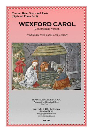 Wexford Carol - Concert Band Score and Parts PDF (arr. Brendan Elliget MAGA 537)
