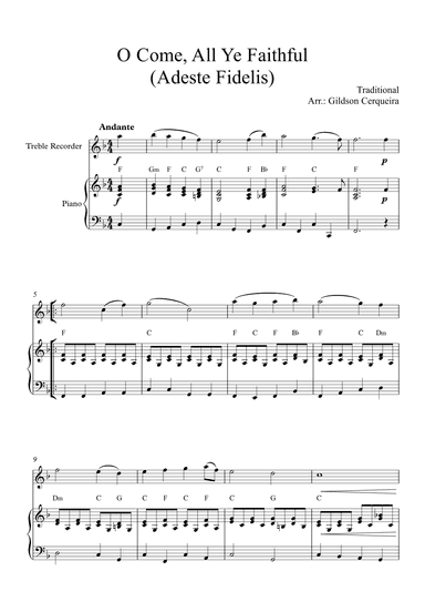 O Come, All Ye Faithful (arr. Gildson Cerqueira)