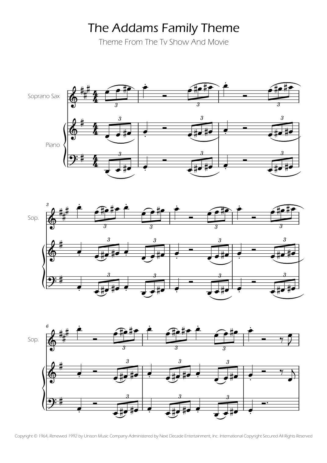 Addams Family Theme (arr. Ygor Nunes)