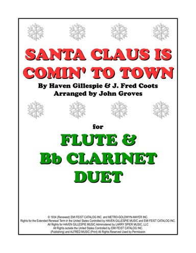 Santa Claus Is Comin' To Town (arr. John Groves)