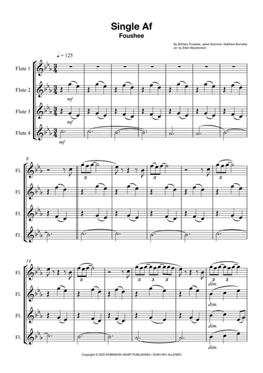 Single Af (arr. Ellen Macpherson)