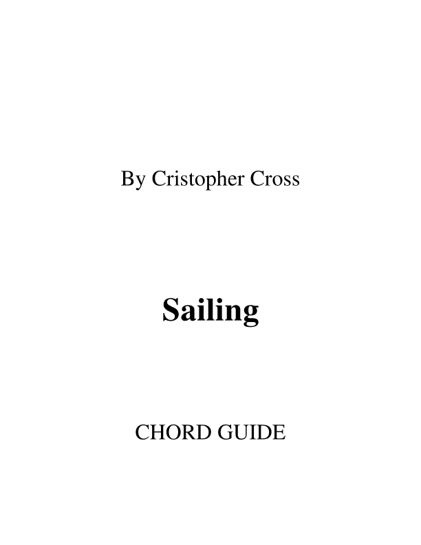 Sailing (arr. RWM)