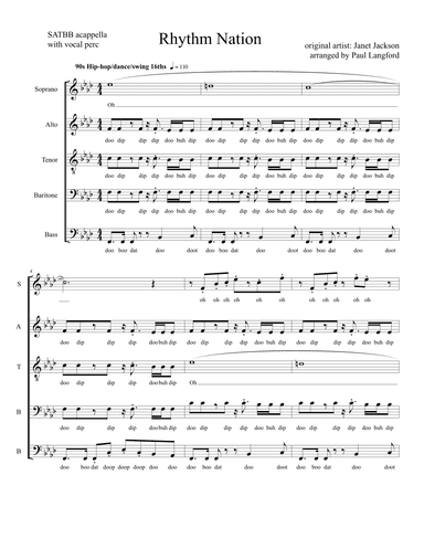 Rhythm Nation (arr. Paul Langford)
