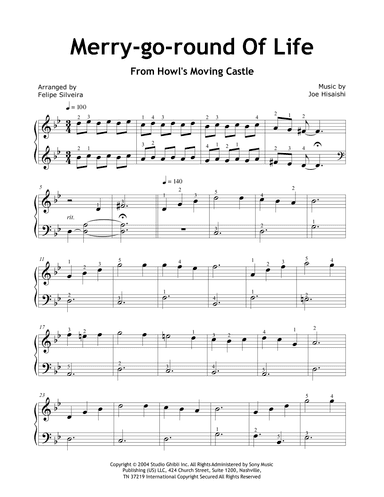 Merry-go-round Of Life (arr. Felipe Silveira)