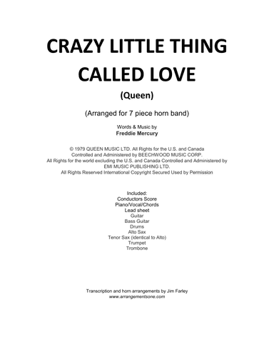 Crazy Little Thing Called Love (arr. Jim Farley - www.arrangementsone.com)