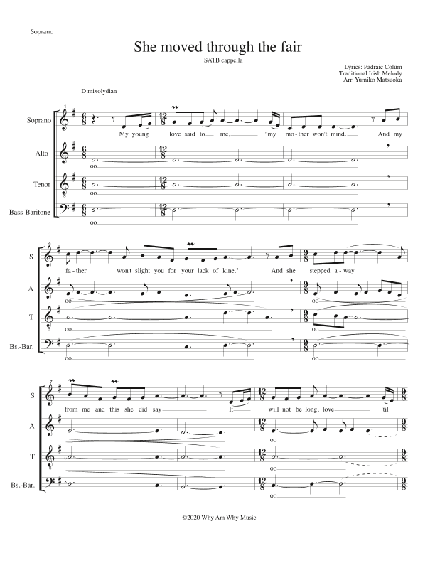 She Moved Through the Fair (arr. Yumiko Matsuoka)
