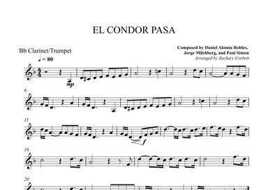 El Condor Pasa (arr. Zachary Corbett)