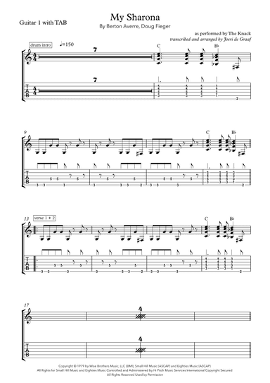 My Sharona (arr. Joeri de Graaf)