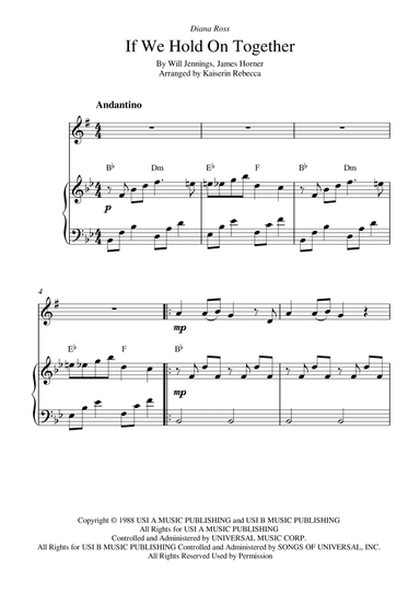 If We Hold On Together (arr. Kaiserin Rebecca)