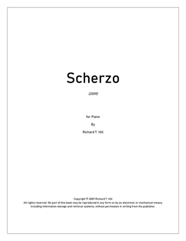 Scherzo for Piano (2009) RTHILL