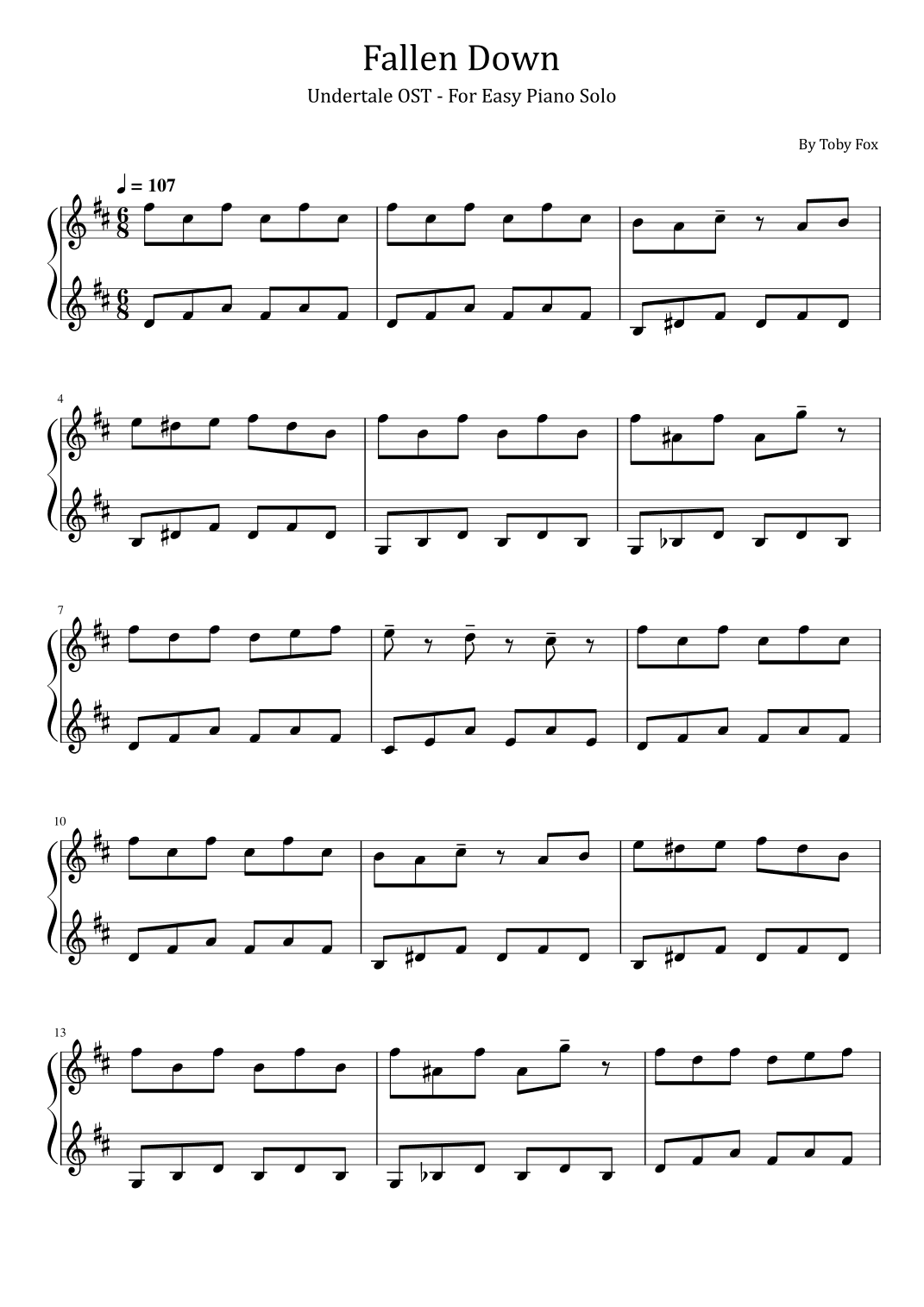 Fallen Down (arr. poon)
