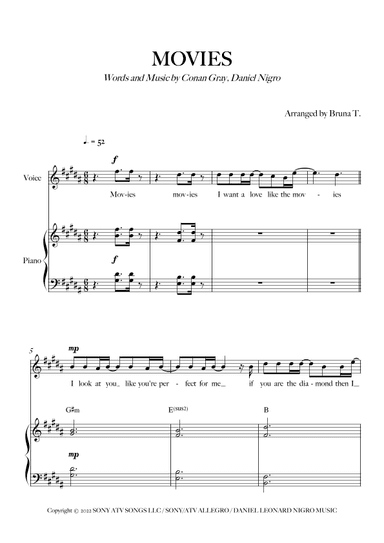 Movies (arr. Bruna T.)
